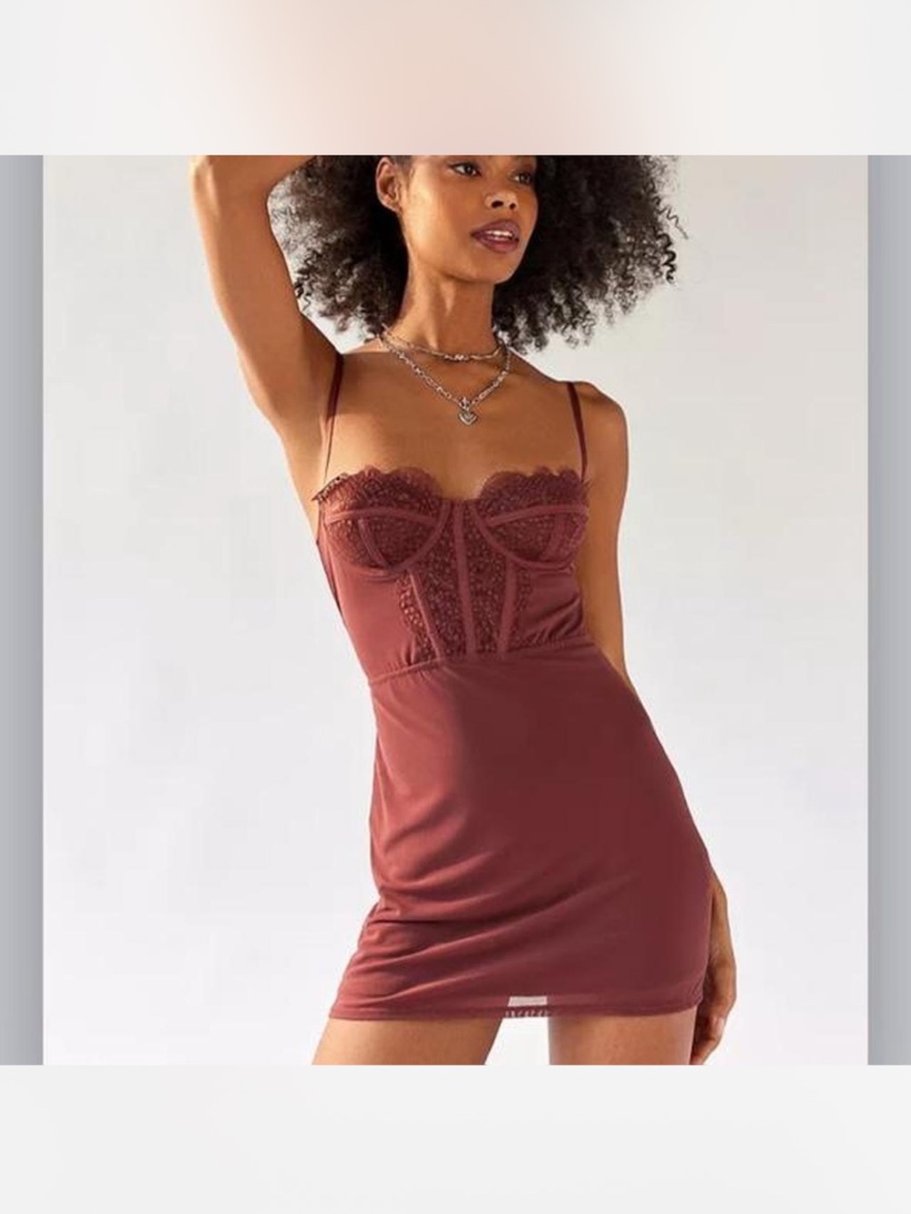 🤎 URBAN OUTFITTERS BRENNA BUSTIER MINI DRESS 🤎